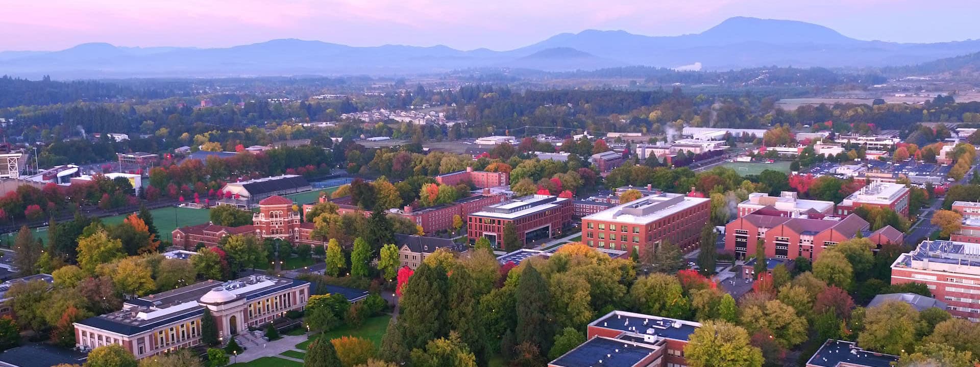 Oregon State University campus from the air